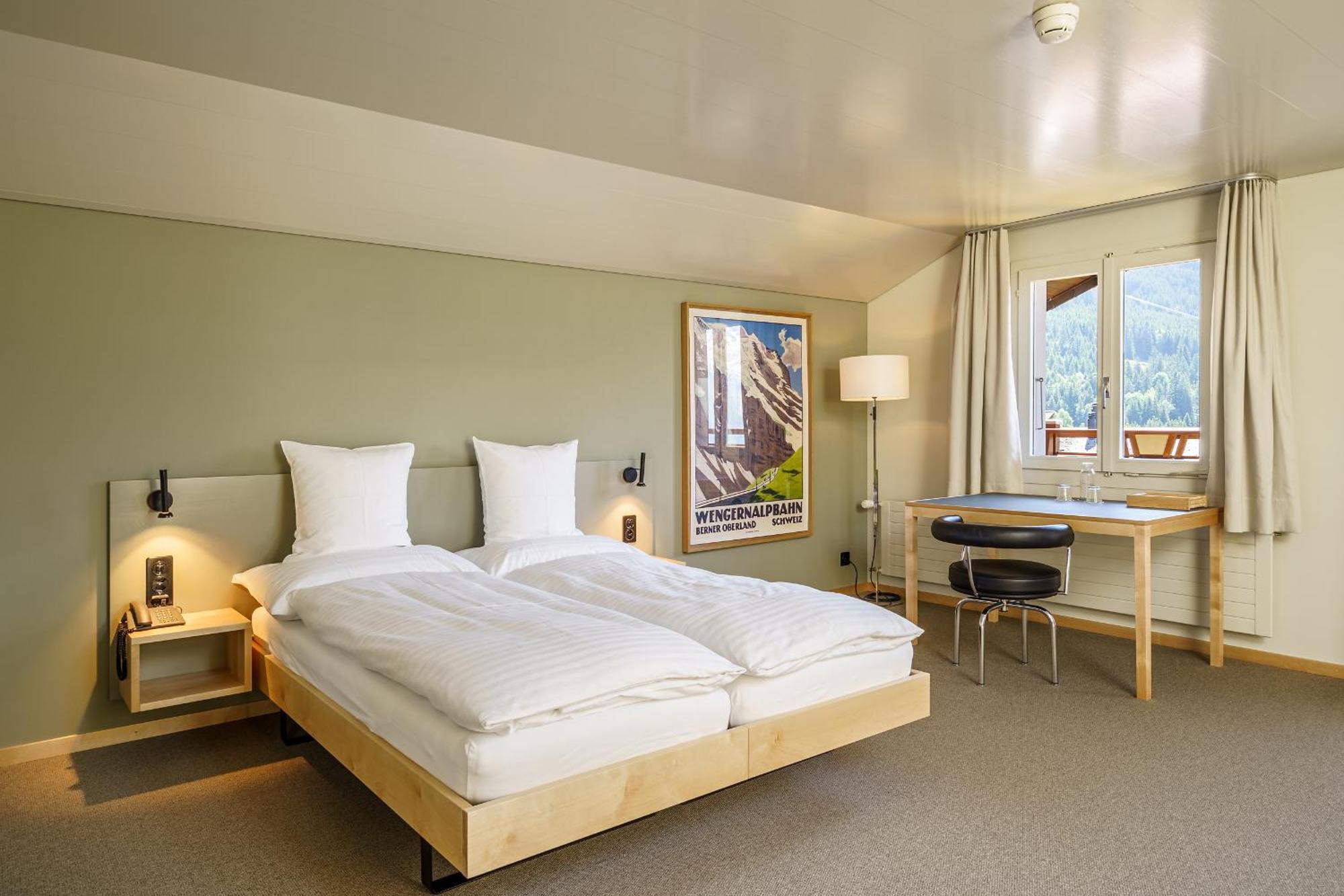 Hotel Alpenruhe - Vintage Design Hotel Wengen Cameră foto